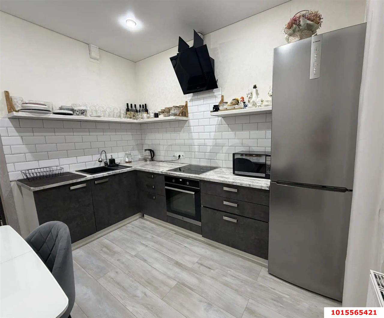 Фото №2: 1-комнатная квартира <span class="whitespace-nowrap">36 м²</span>, <span class="whitespace-nowrap">13/19 эт.</span> - Краснодар, Прикубанский внутригородской округ, имени Петра Метальникова, мкр. ЖК Победный, ул. Евгении Жигуленко, 13к2
