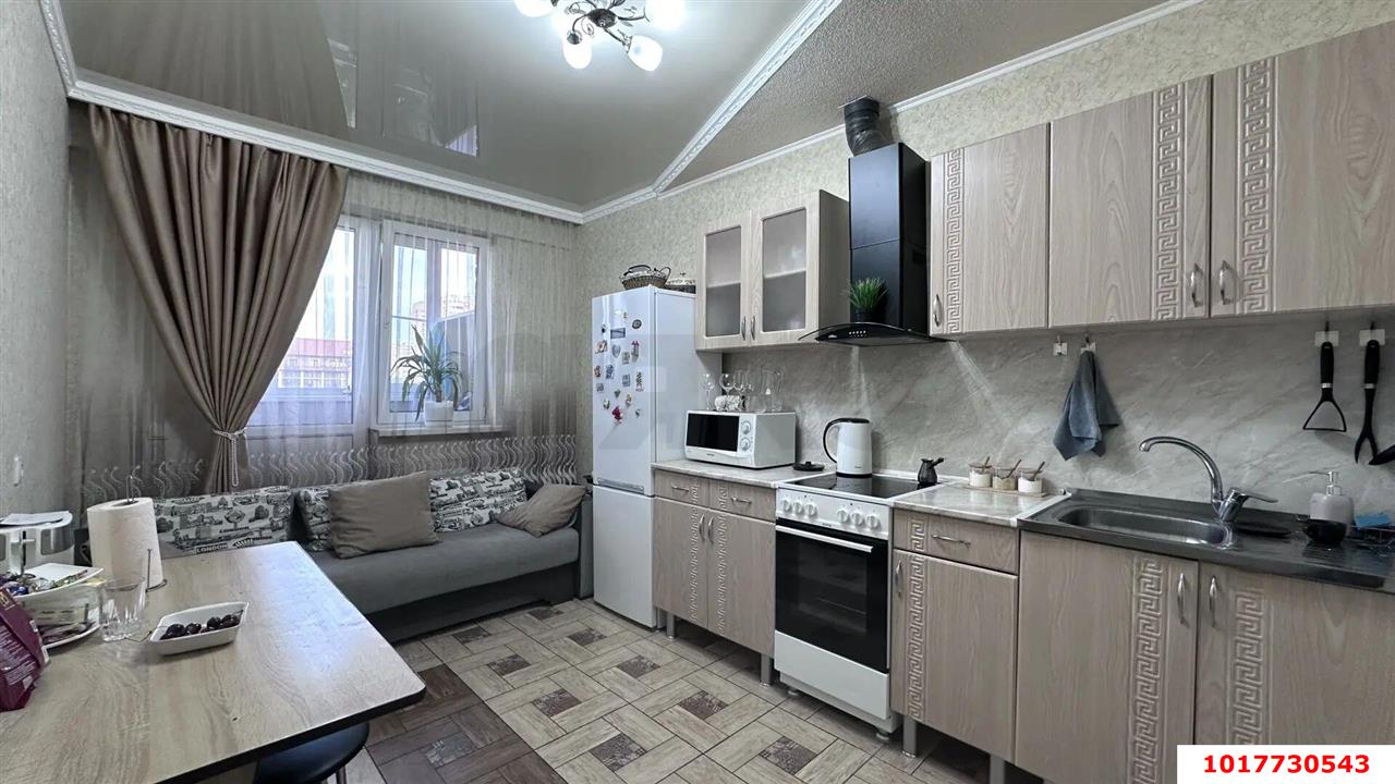 Фото №5: 1-комнатная квартира <span class="whitespace-nowrap">45 м²</span>, <span class="whitespace-nowrap">2/16 эт.</span> - Краснодар, Прикубанский внутригородской округ, жилой комплекс Времена Года-2, мкр. имени Петра Метальникова, ул. Петра Метальникова, 26