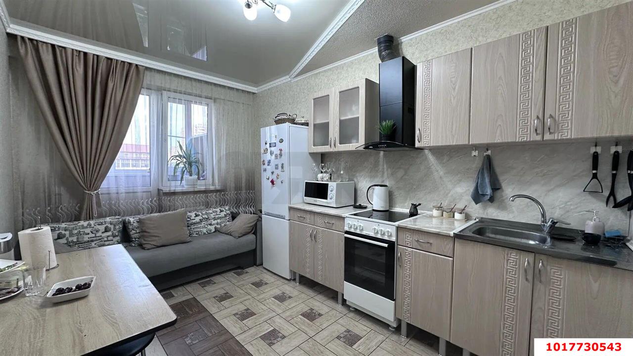 Фото №4: 1-комнатная квартира <span class="whitespace-nowrap">45 м²</span>, <span class="whitespace-nowrap">2/16 эт.</span> - Краснодар, Прикубанский внутригородской округ, жилой комплекс Времена Года-2, мкр. имени Петра Метальникова, ул. Петра Метальникова, 26