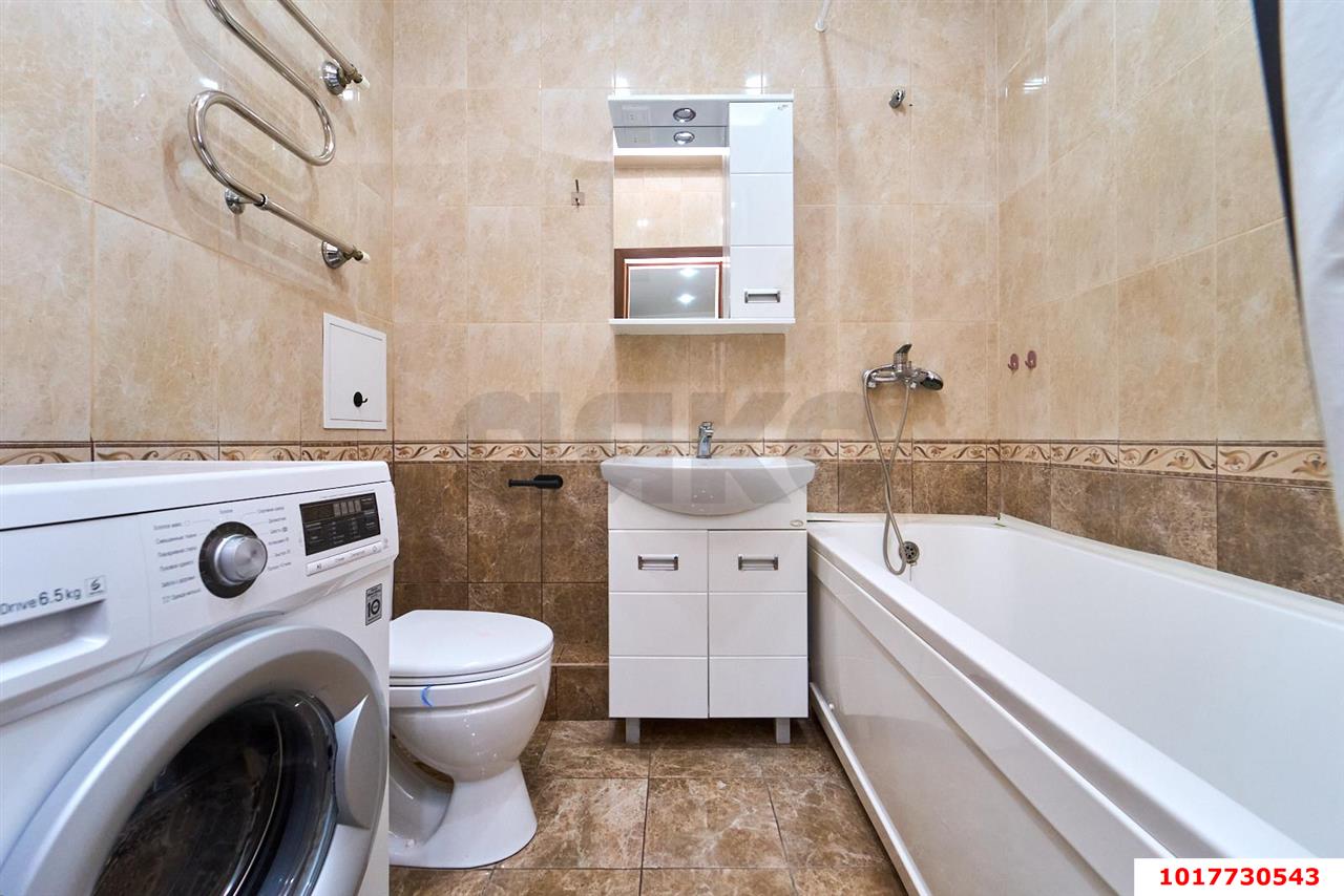 Фото №9: 1-комнатная квартира <span class="whitespace-nowrap">45 м²</span>, <span class="whitespace-nowrap">2/16 эт.</span> - Краснодар, Прикубанский внутригородской округ, жилой комплекс Времена Года-2, мкр. имени Петра Метальникова, ул. Петра Метальникова, 26