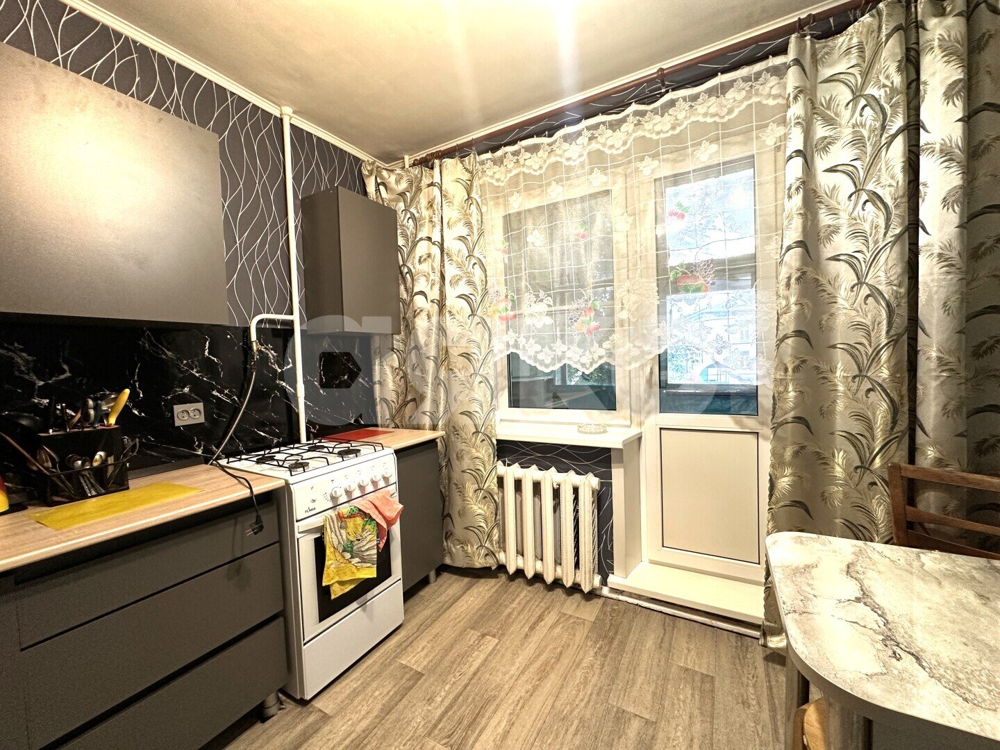 Фото №2: 1-комнатная квартира <span class="whitespace-nowrap">34 м²</span>, <span class="whitespace-nowrap">2/3 эт.</span> - Воскресенск, мкр. Фетровой фабрики, ул. Быковского, 52