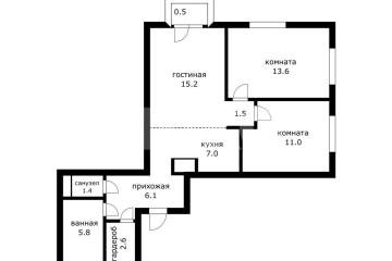 Фото №1: 3-комнатная квартира <span class="whitespace-nowrap">65 м²</span>, <span class="whitespace-nowrap">7/17 эт.</span> - Москва Новомосковский административный округ