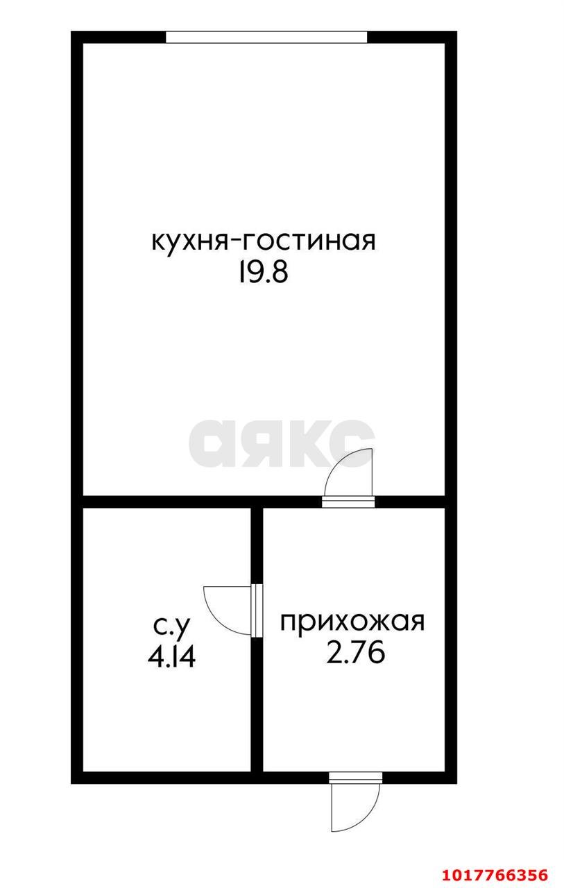 Фото №11: Студия <span class="whitespace-nowrap">26 м²</span>, <span class="whitespace-nowrap">12/15 эт.</span> - Краснодар, Прикубанский внутригородской округ, Завод Измерительных Приборов, мкр. ЖК Девелопмент Плаза, ул. имени 40-летия Победы, 33Г