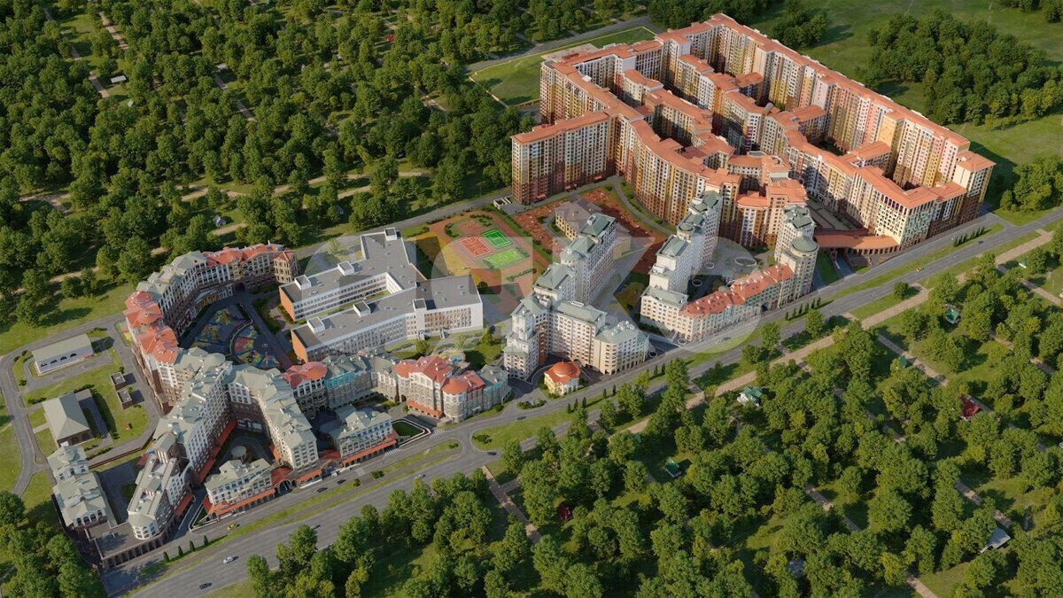 Фото №3: 2-комнатная квартира <span class="whitespace-nowrap">59 м²</span>, <span class="whitespace-nowrap">2/16 эт.</span> - Развилка, мкр. жилой комплекс Римский, пр-д Римский, 13