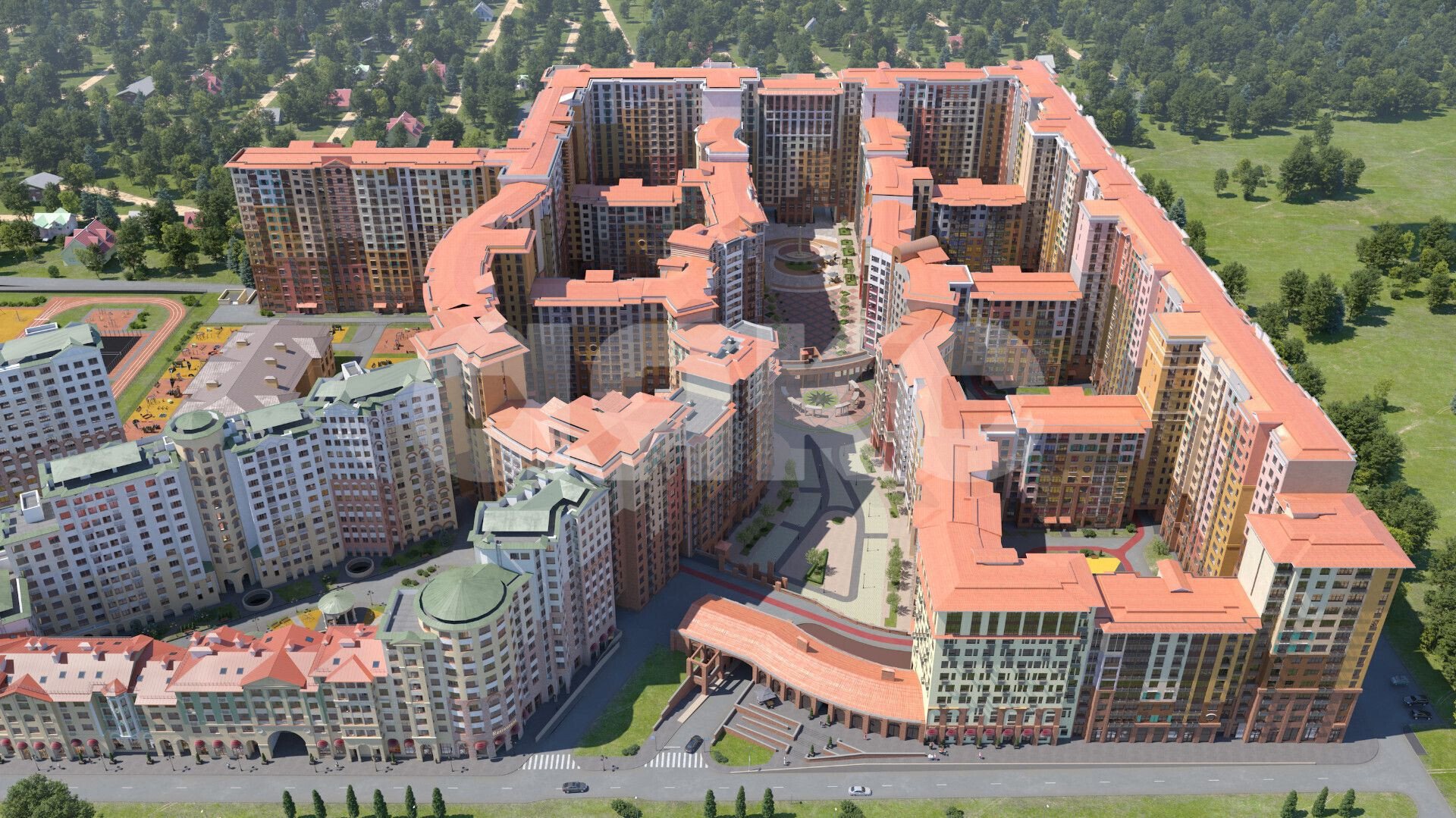 Фото №5: 2-комнатная квартира <span class="whitespace-nowrap">59 м²</span>, <span class="whitespace-nowrap">2/16 эт.</span> - Развилка, мкр. жилой комплекс Римский, пр-д Римский, 13