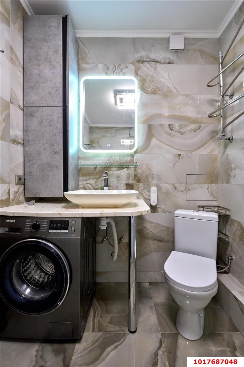 Фото №15: 3-комнатная квартира <span class="whitespace-nowrap">107 м²</span>, <span class="whitespace-nowrap">8/16 эт.</span> - Краснодар, Центральный внутригородской округ, Дубинка, мкр. ЖК Димитрова, ул. Димитрова, 3/2