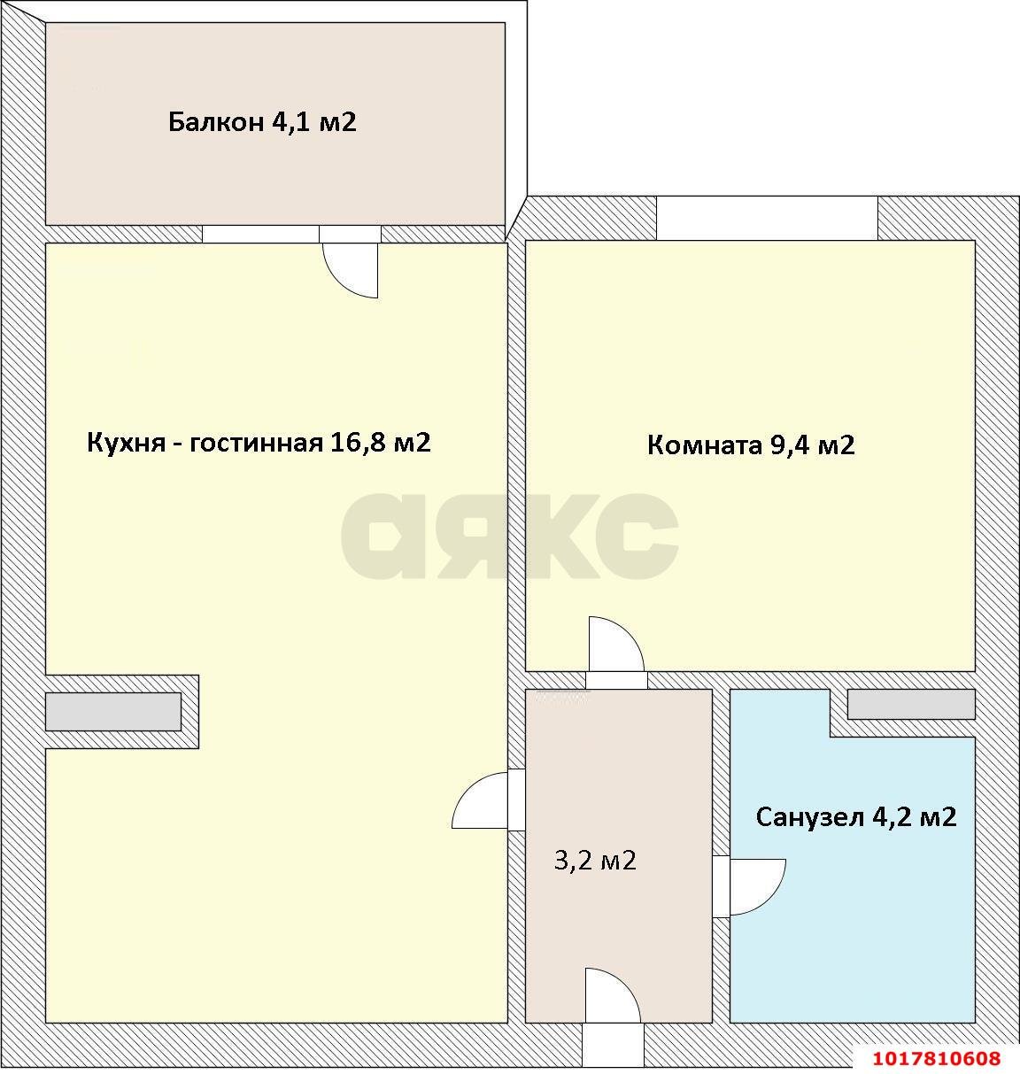 Фото №19: 1-комнатная квартира <span class="whitespace-nowrap">38 м²</span>, <span class="whitespace-nowrap">5/8 эт.</span> - Краснодар, Прикубанский внутригородской округ, отделение № 2 Агрофирмы Солнечная, мкр. жилой комплекс Движение, ул. Западный Обход, 38/1к2