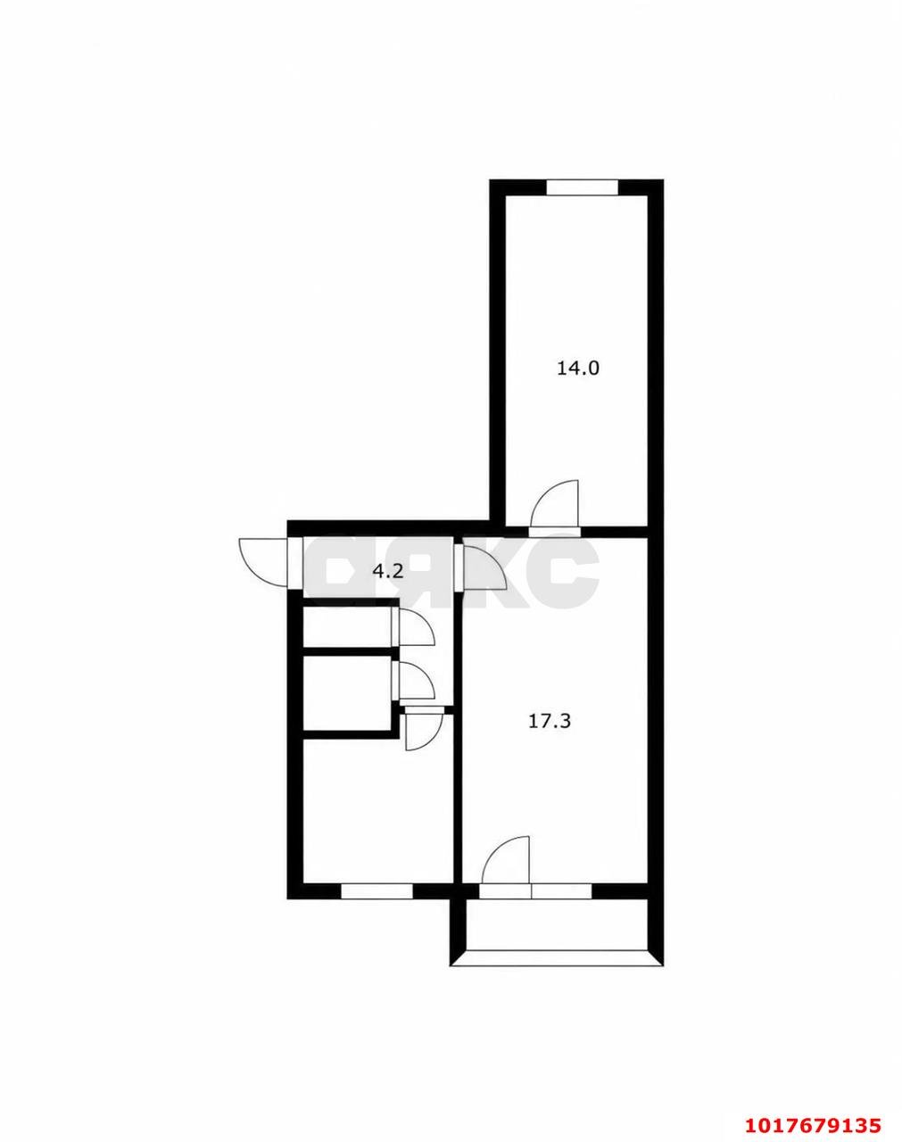 Фото №30: 2-комнатная квартира <span class="whitespace-nowrap">45 м²</span>, <span class="whitespace-nowrap">4/5 эт.</span> - Берёзовый, Прикубанский внутригородской округ, п. Прогресс, ул. Археолога Анфимова, 24