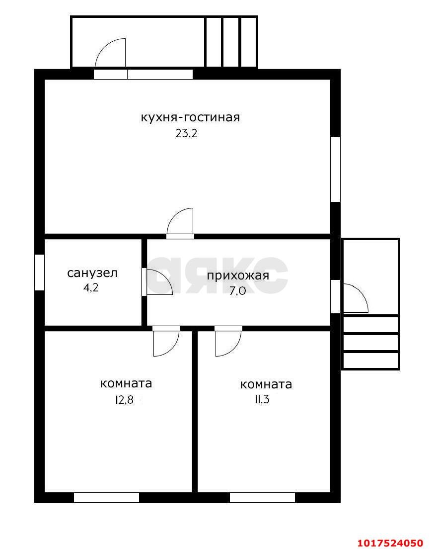 Фото №9: Дом <span class="whitespace-nowrap">71 м²</span> <span class="whitespace-nowrap">+ 3 сот.</span>, <span class="whitespace-nowrap">1 эт.</span> - Южный, п. коттеджный  Южная столица, пер. 2-й Ейский