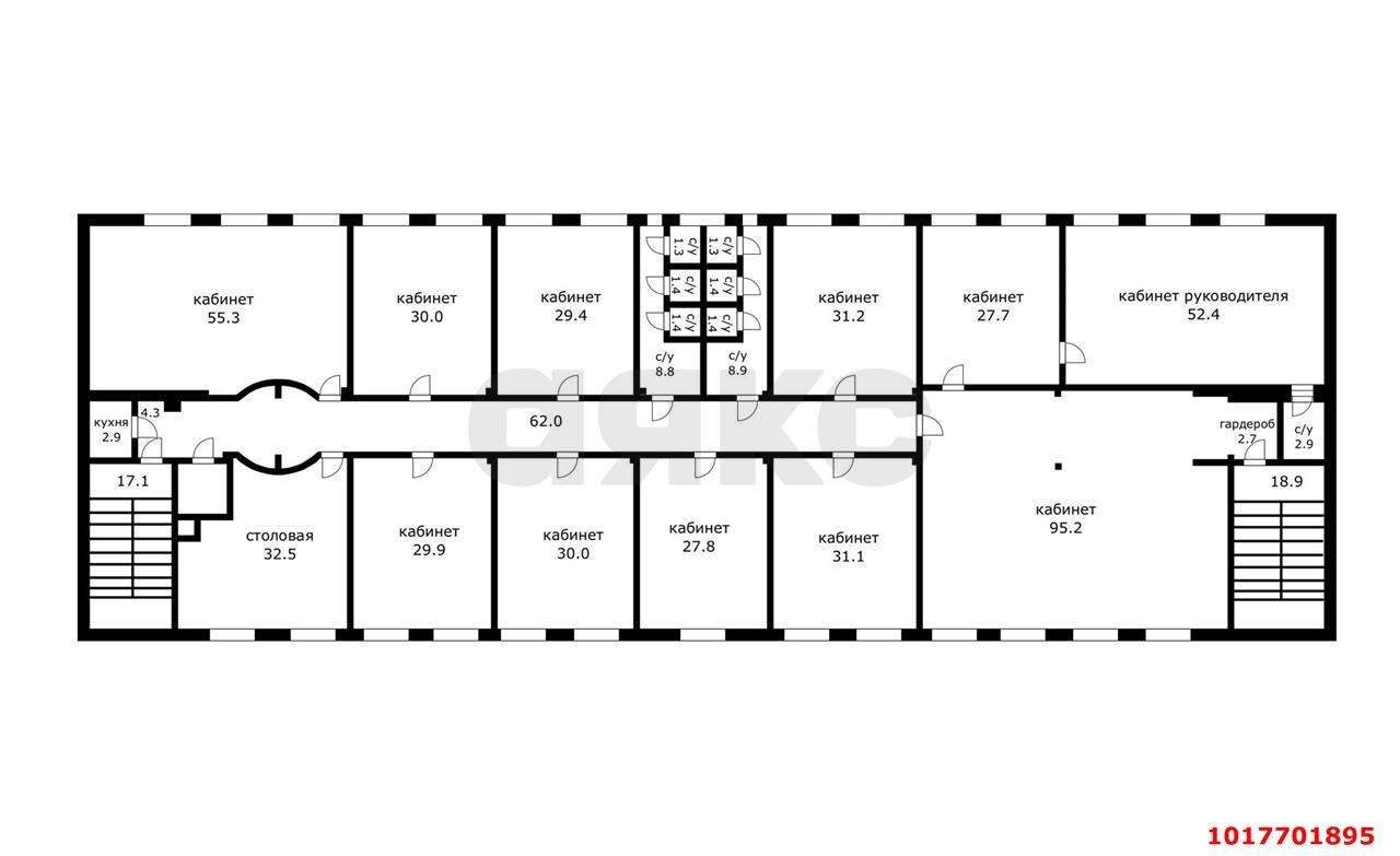 Фото №2: Офисное помещение <span class="whitespace-nowrap">608 м²</span>, <span class="whitespace-nowrap">5/5 эт.</span> - Краснодар, мкр. Западный внутригородской округ, ул. Красная, 155/1