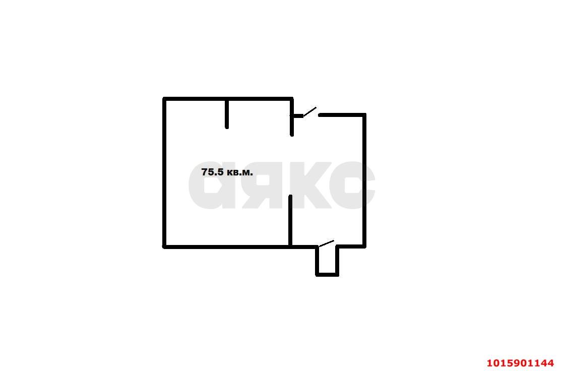 Фото №3: Торговое помещение <span class="whitespace-nowrap">75 м²</span>, <span class="whitespace-nowrap">1/16 эт.</span> - Краснодар, Прикубанский внутригородской округ, Россинского, мкр. жилой комплекс Дружный-2, б-р Адмиралтейский, 3к3