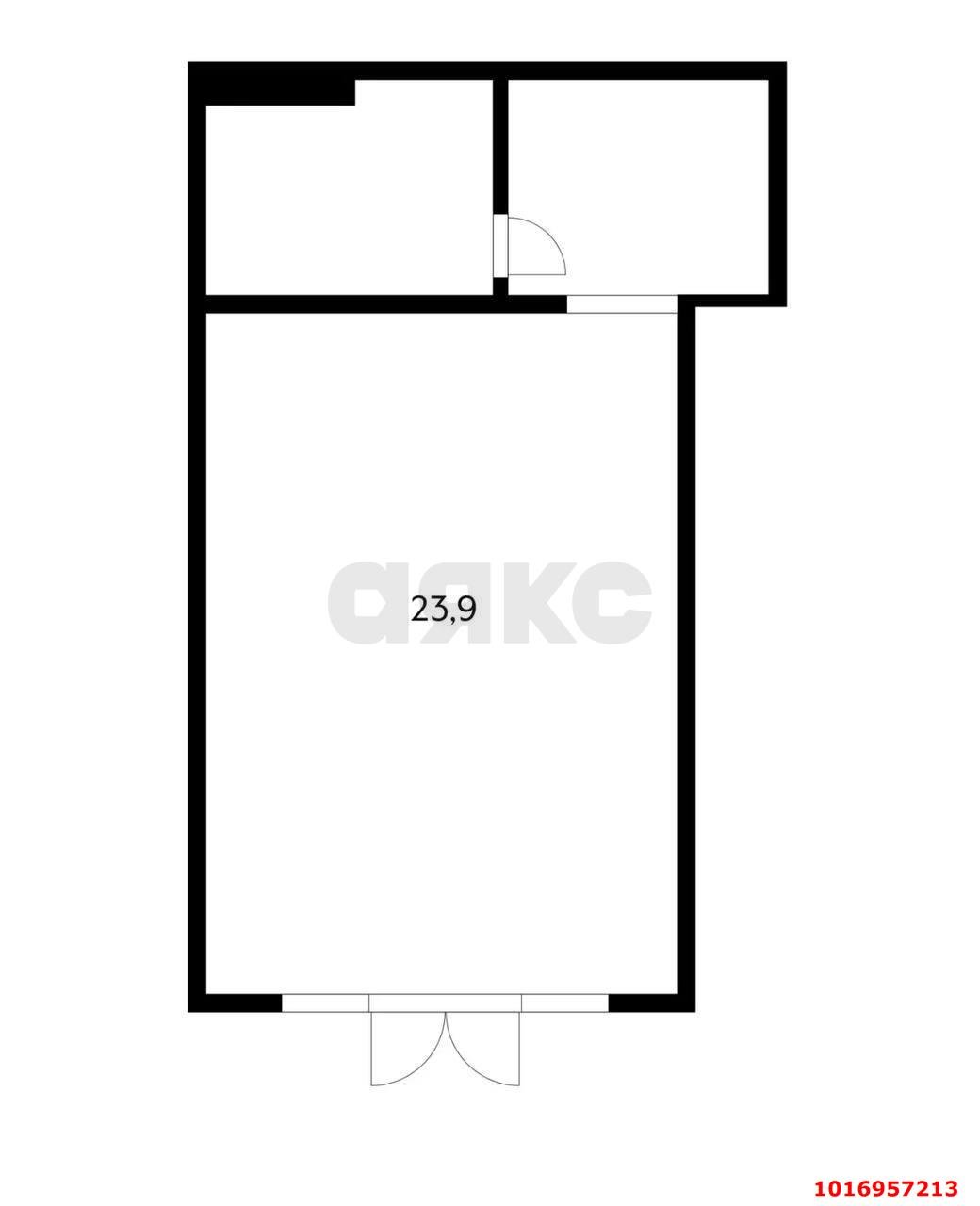 Фото №7: Торговое помещение <span class="whitespace-nowrap">23 м²</span>, <span class="whitespace-nowrap">1/25 эт.</span> - Краснодар, Западный внутригородской округ, Фестивальный, мкр. ЖК Маршал, ул. Гаражная, 87