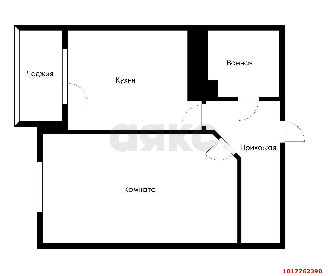 Фото №7: 1-комнатная квартира <span class="whitespace-nowrap">46 м²</span>, <span class="whitespace-nowrap">12/19 эт.</span> - Краснодар, Прикубанский внутригородской округ, Авиагородок, мкр. ЖК На Стахановской, ул. Стахановская, 1
