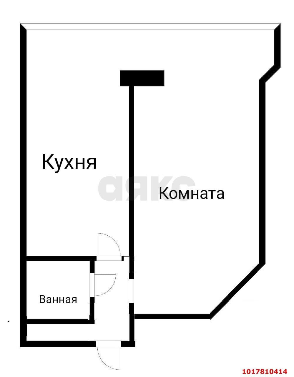 Фото №9: 1-комнатная квартира <span class="whitespace-nowrap">37 м²</span>, <span class="whitespace-nowrap">2/7 эт.</span> - Краснодар, Прикубанский внутригородской округ, Музыкальный, мкр. ЖК Культурный, ул. Чайковского, 23/1