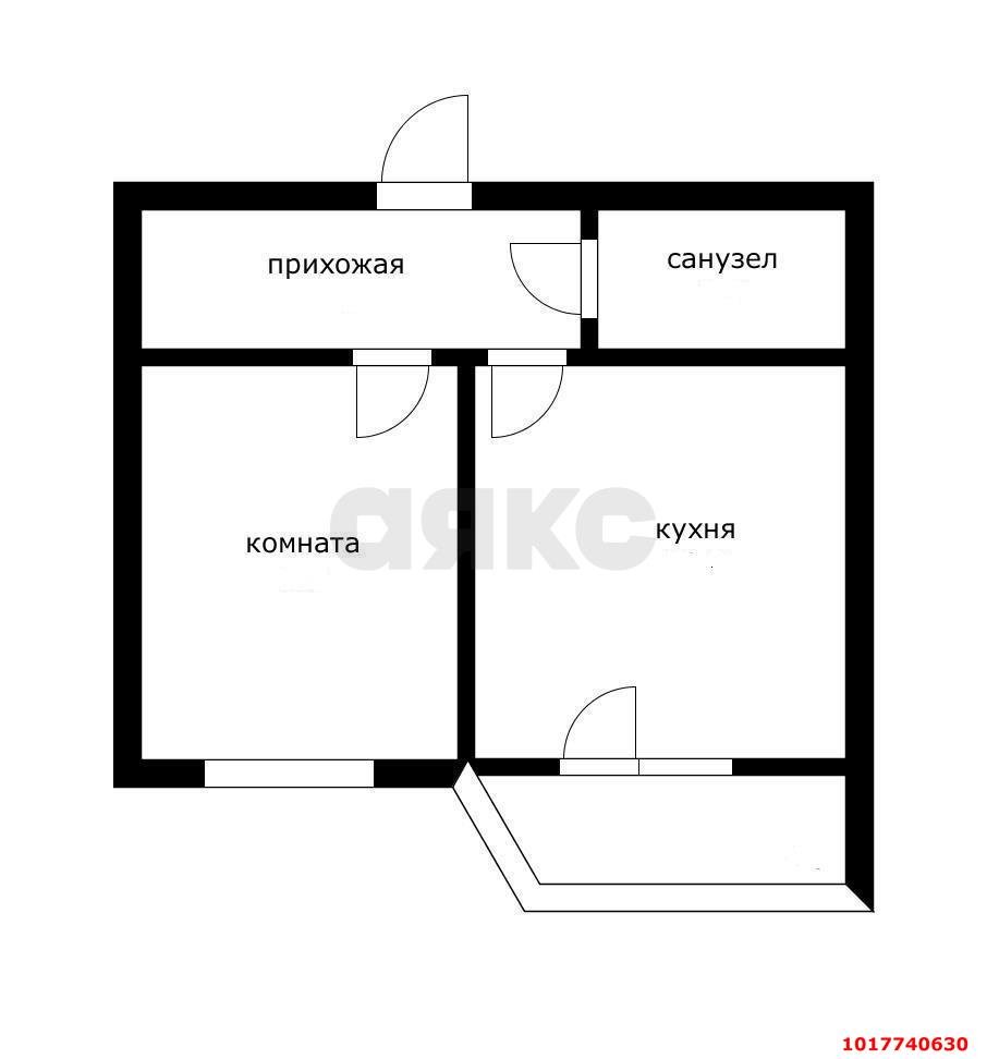 Фото №3: 1-комнатная квартира <span class="whitespace-nowrap">36 м²</span>, <span class="whitespace-nowrap">4/4 эт.</span> - Новая Адыгея, мкр. жилой комплекс Тургеневский-2, ул. Тургеневское шоссе, 25/7Р