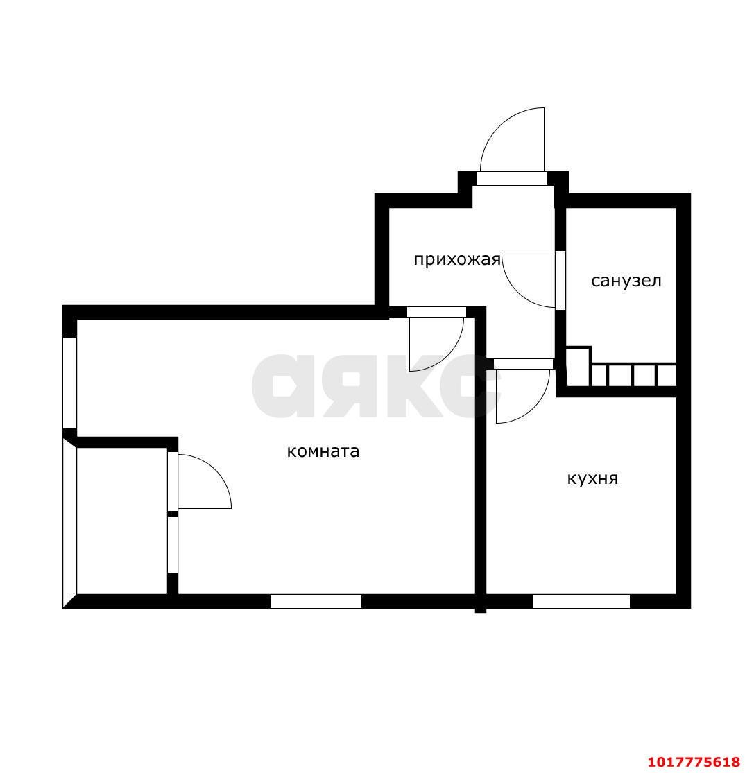 Фото №2: 1-комнатная квартира <span class="whitespace-nowrap">40 м²</span>, <span class="whitespace-nowrap">16/18 эт.</span> - Краснодар, Прикубанский внутригородской округ, мкр. ЖК Архитектор, ул. Наставников, 12к1