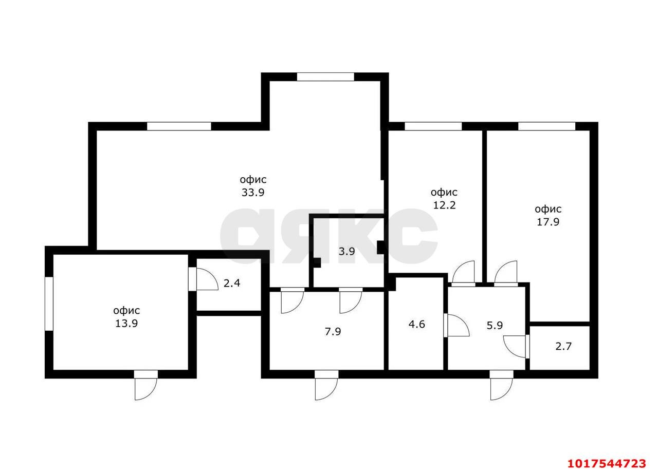 Фото №2: Офисное помещение <span class="whitespace-nowrap">105 м²</span>, <span class="whitespace-nowrap">1/16 эт.</span> - Краснодар, мкр. Западный внутригородской округ, ул. Фёдора Лузана, 4