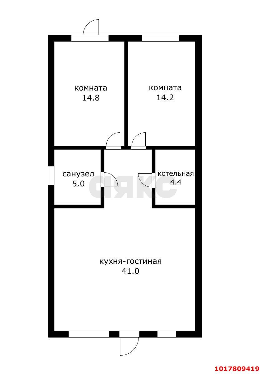 Фото №18: Дом <span class="whitespace-nowrap">79 м²</span> <span class="whitespace-nowrap">+ 2 сот.</span>, <span class="whitespace-nowrap">1 эт.</span> - Краснодар, Центральный внутригородской округ, мкр. Дубинка, ул. 3-я Линия Поймы реки Кубань, 20
