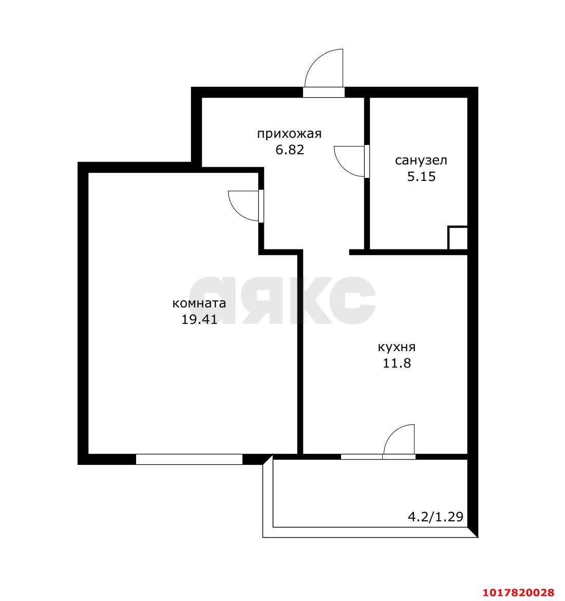 Фото №3: 1-комнатная квартира <span class="whitespace-nowrap">45 м²</span>, <span class="whitespace-nowrap">19/19 эт.</span> - Краснодар, Западный внутригородской округ, мкр. Фестивальный, ул. Дальняя, 4/2к1
