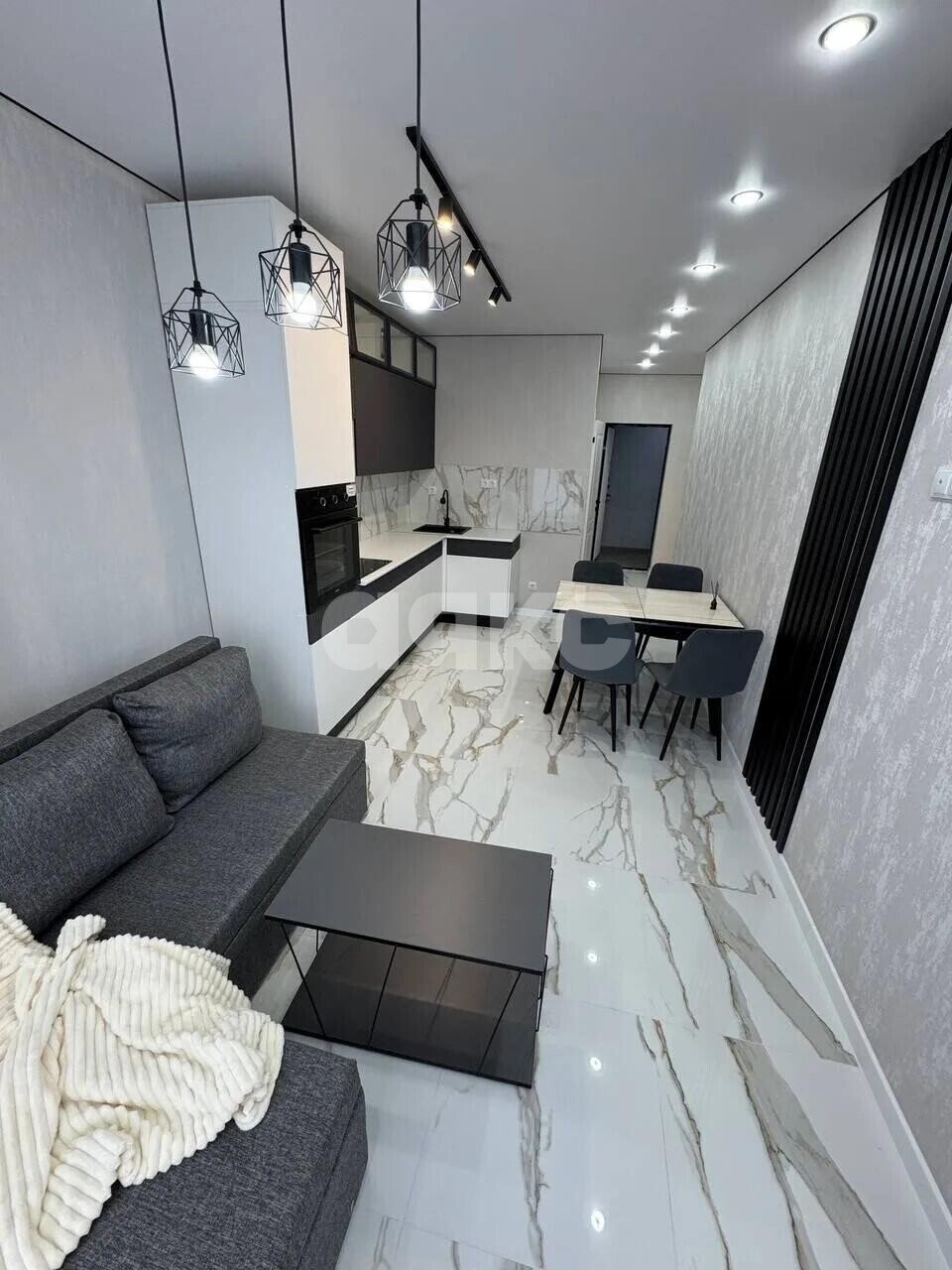 Фото №2: 1-комнатная квартира <span class="whitespace-nowrap">39 м²</span>, <span class="whitespace-nowrap">17/19 эт.</span> - Краснодар, Прикубанский внутригородской округ, Калинино, Завод Радиоизмерительных Приборов, мкр. ЖК Акварели-2, ул. Тепличная, 62/1к6