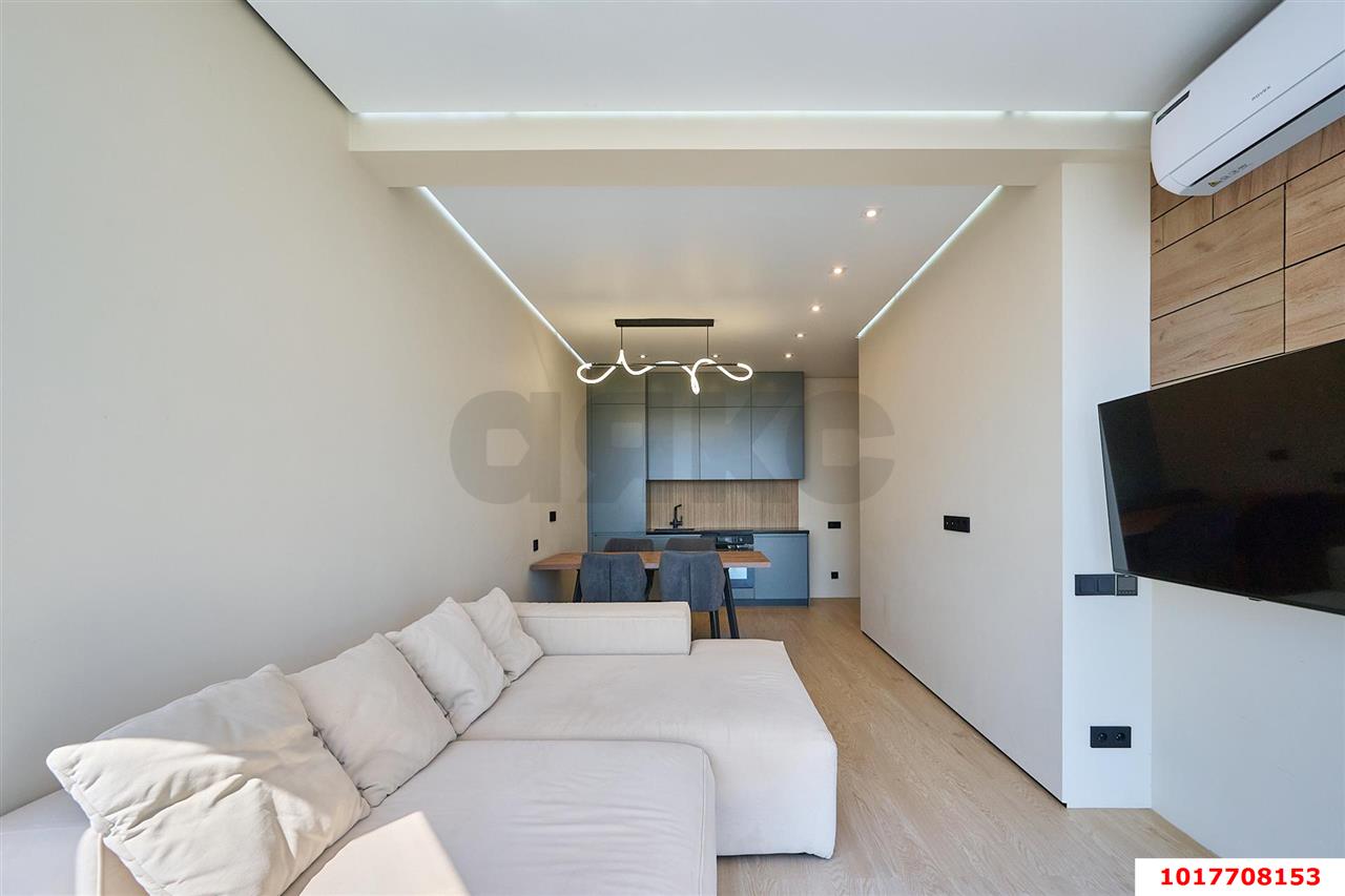 Фото №3: 1-комнатная квартира <span class="whitespace-nowrap">53 м²</span>, <span class="whitespace-nowrap">20/25 эт.</span> - Краснодар, Прикубанский внутригородской округ, Фестивальный, Отделение № 1 совхоза Солнечный, мкр. ЖК Седьмой Континент, ул. Совхозная, 1к5