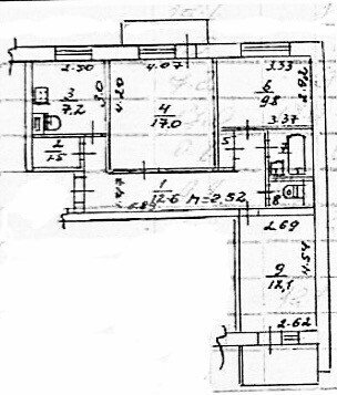 Фото №8: 3-комнатная квартира <span class="whitespace-nowrap">67 м²</span>, <span class="whitespace-nowrap">1/9 эт.</span> - Мариуполь, Левобережный, мкр. Восточный, ул. Олимпийская, 197