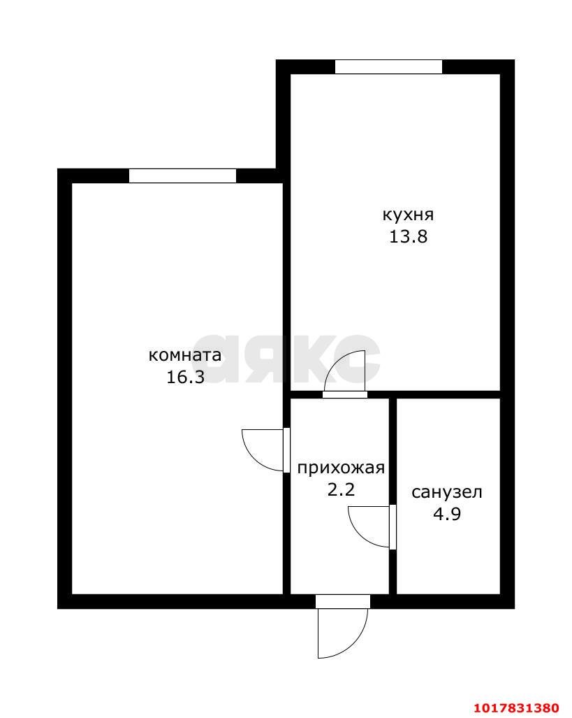 Фото №10: 1-комнатная квартира <span class="whitespace-nowrap">38 м²</span>, <span class="whitespace-nowrap">7/7 эт.</span> - Краснодар, Прикубанский внутригородской округ, мкр. Новый, ул. Апрельская, 5