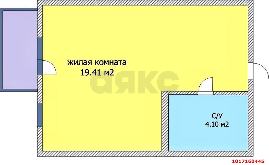 Фото №11: Студия <span class="whitespace-nowrap">26 м²</span>, <span class="whitespace-nowrap">7/13 эт.</span> - Краснодар, Прикубанский внутригородской округ, Славянский, мкр. Светлоград, ул. Красных Партизан, 1/4к5
