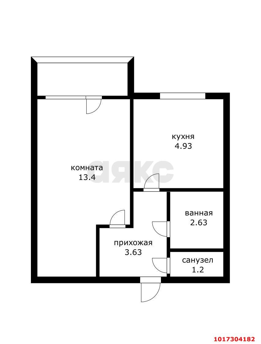 Фото №6: 1-комнатная квартира <span class="whitespace-nowrap">26 м²</span>, <span class="whitespace-nowrap">4/5 эт.</span> - Адыгейск, ул. Чайковского, 4