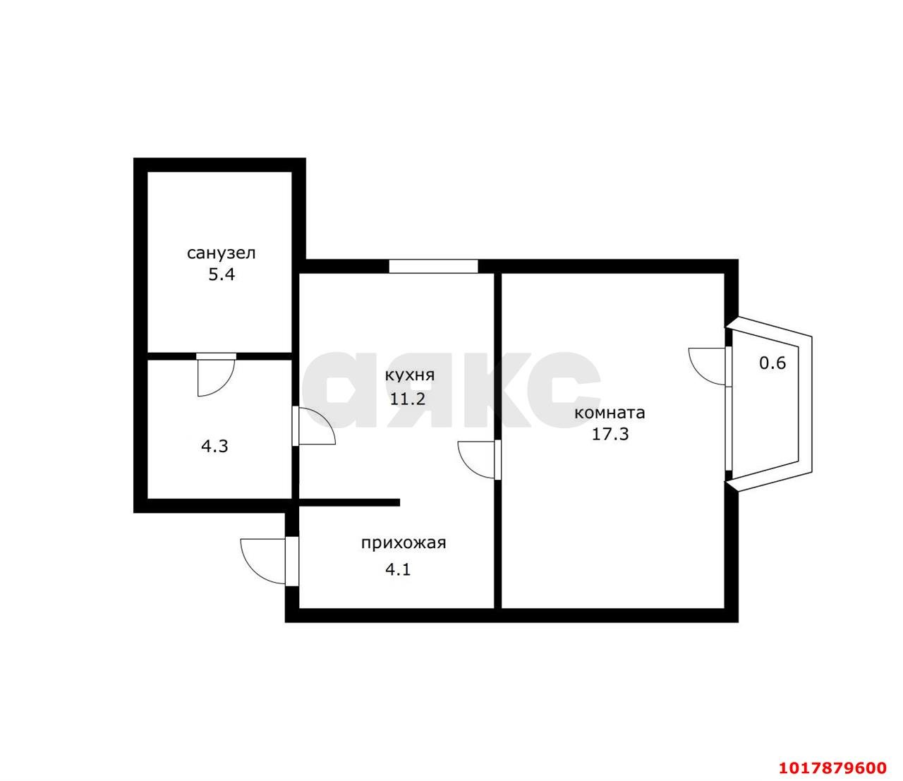 Фото №8: 1-комнатная квартира <span class="whitespace-nowrap">45 м²</span>, <span class="whitespace-nowrap">4/4 эт.</span> - Краснодар, Карасунский внутригородской округ, ж/м ТЭЦ, ул. Северная, 4