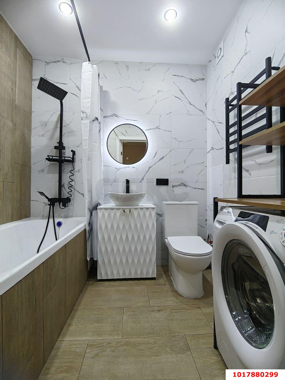 Фото №6: 1-комнатная квартира <span class="whitespace-nowrap">40 м²</span>, <span class="whitespace-nowrap">13/24 эт.</span> - Краснодар, Прикубанский внутригородской округ, Микрохирургии глаза, мкр. жилой комплекс Сограт, ул. Красных Партизан, 4/15