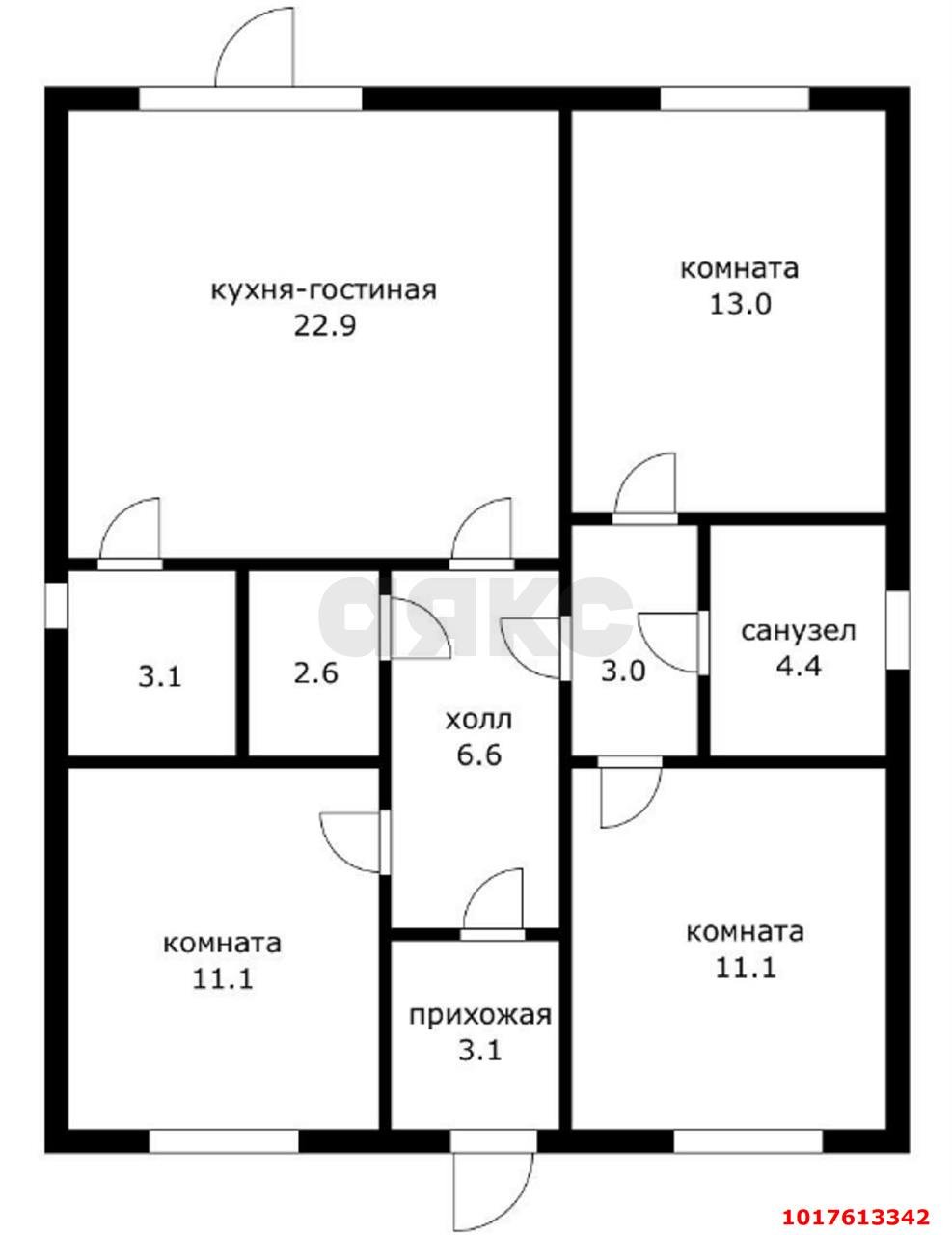 Фото №24: Дом <span class="whitespace-nowrap">81 м²</span> <span class="whitespace-nowrap">+ 3 сот.</span>, <span class="whitespace-nowrap">1 эт.</span> - Аэропорт, мкр. Прикубанский внутригородской округ, ул. Розовая, 3