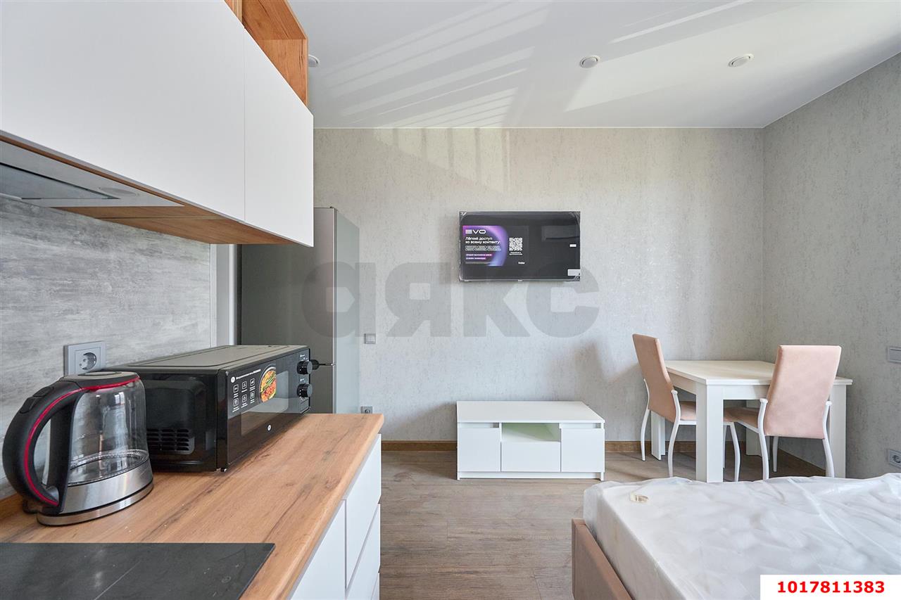 Фото №6: Студия <span class="whitespace-nowrap">24 м²</span>, <span class="whitespace-nowrap">8/9 эт.</span> - Краснодар, Прикубанский внутригородской округ, мкр. жилой комплекс Спортивная Деревня, ул. имени Генерала Корнилова, 12