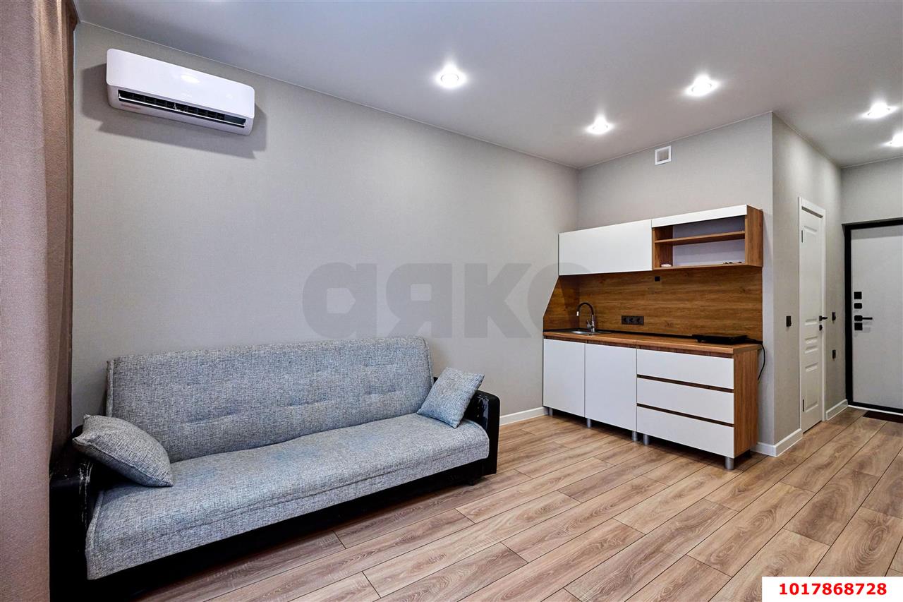 Фото №4: Студия <span class="whitespace-nowrap">21 м²</span>, <span class="whitespace-nowrap">4/16 эт.</span> - Краснодар, Прикубанский внутригородской округ, мкр. Догма Парк, ул. Марины Цветаевой, 7