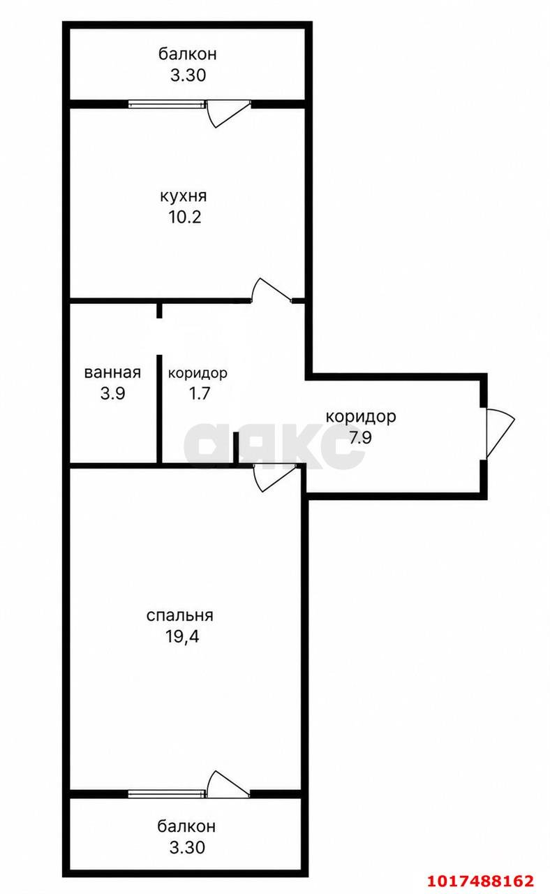 Фото №8: 1-комнатная квартира <span class="whitespace-nowrap">46 м²</span>, <span class="whitespace-nowrap">16/16 эт.</span> - Краснодар, Прикубанский внутригородской округ, мкр. Московский, ул. имени Николая Семеновича Котлярова, 1
