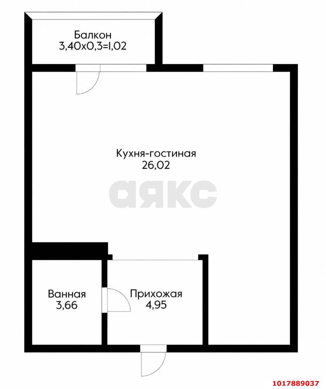Фото №20: 1-комнатная квартира <span class="whitespace-nowrap">37 м²</span>, <span class="whitespace-nowrap">5/14 эт.</span> - Краснодар, Прикубанский внутригородской округ, мкр. ЖК Красная Площадь, ул. Конгрессная, 23