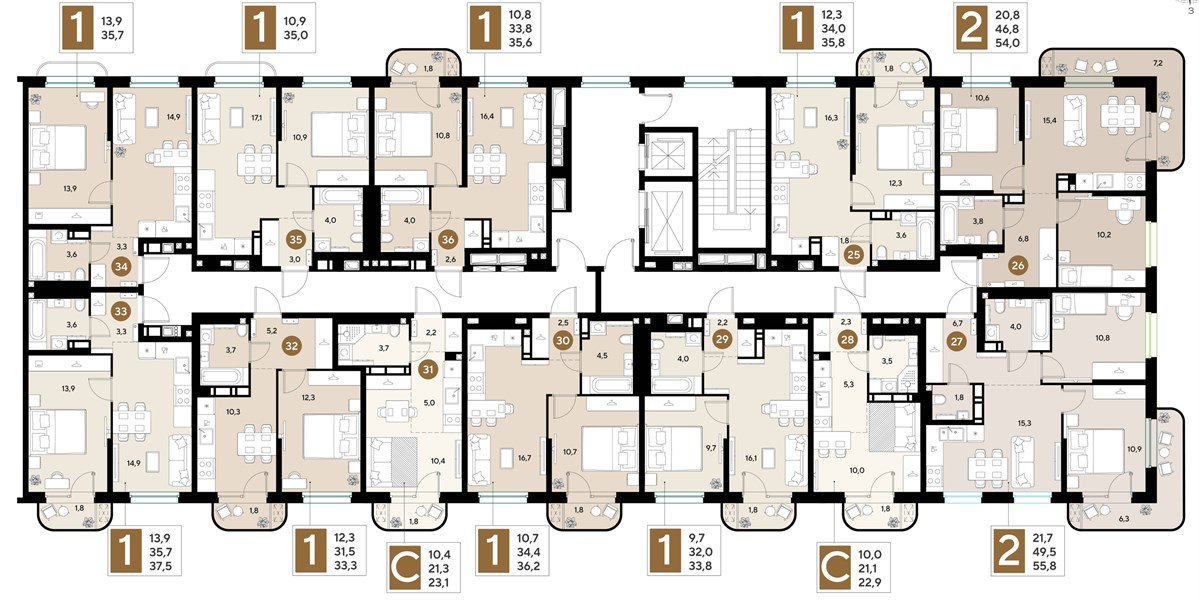 Фото №8: 1-комнатная квартира <span class="whitespace-nowrap">33 м²</span>, <span class="whitespace-nowrap">4/18 эт.</span> - Краснодар, мкр. Прикубанский внутригородской округ