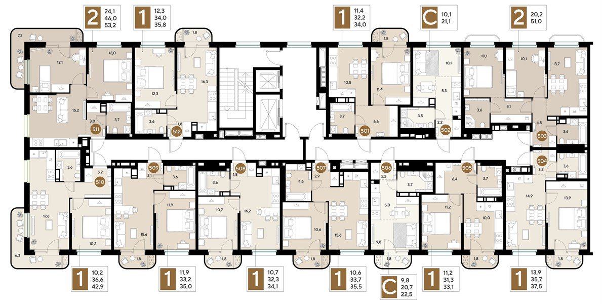 Фото №8: 1-комнатная квартира <span class="whitespace-nowrap">34 м²</span>, <span class="whitespace-nowrap">8/18 эт.</span> - Краснодар, мкр. Прикубанский внутригородской округ