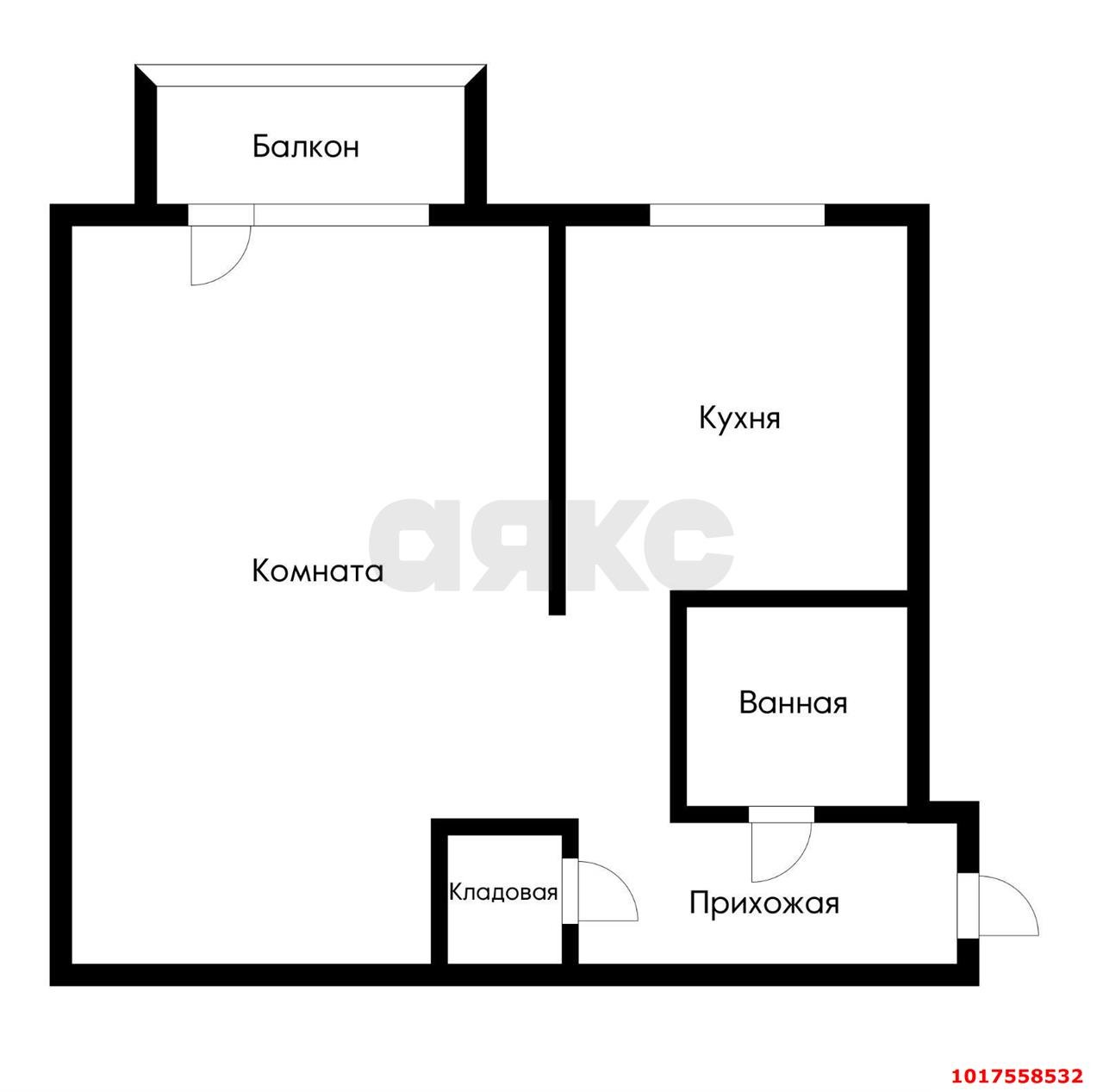 Фото №9: 1-комнатная квартира <span class="whitespace-nowrap">32 м²</span>, <span class="whitespace-nowrap">5/5 эт.</span> - Краснодар, мкр. Центральный внутригородской округ, ул. Красная, 196