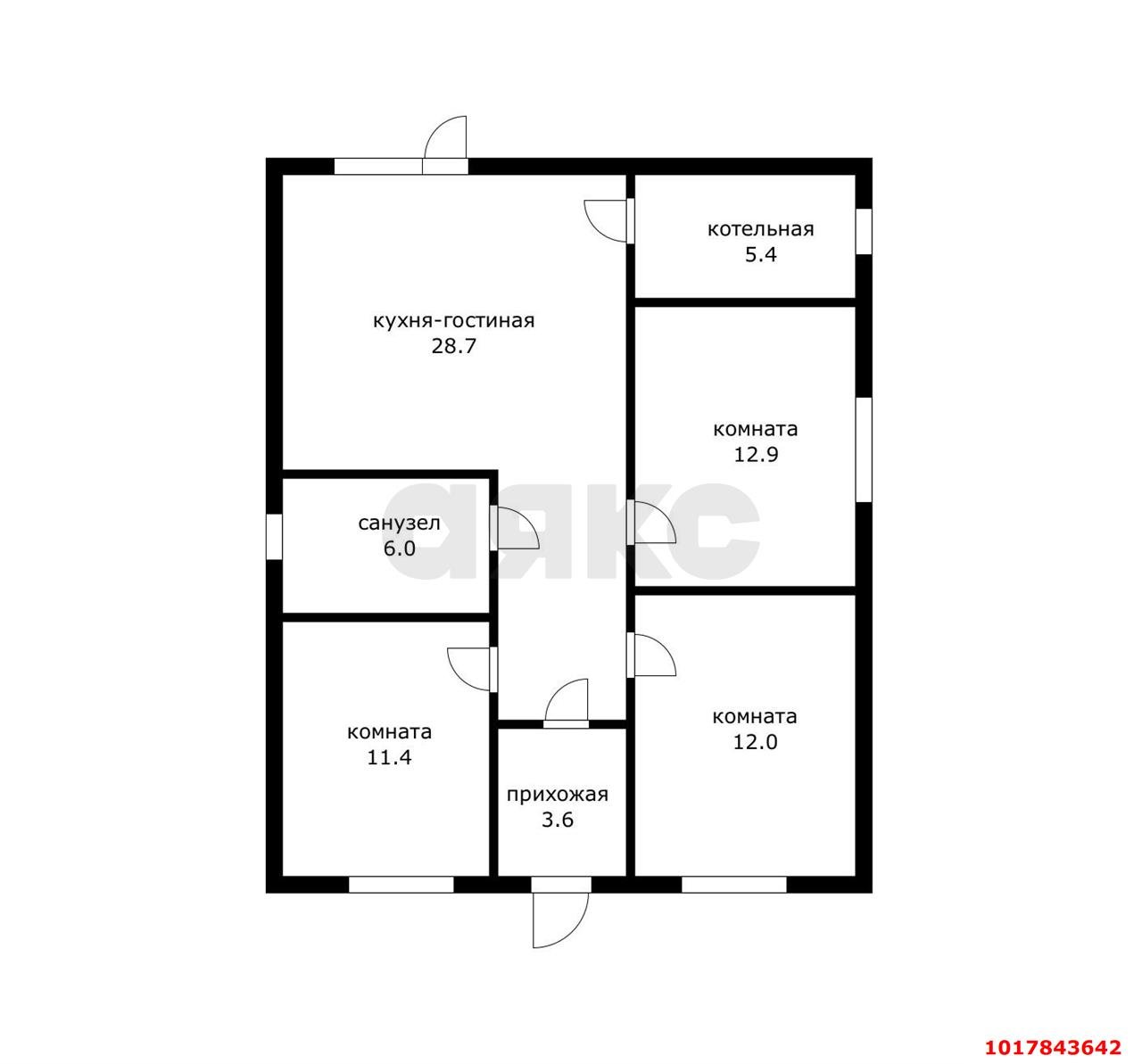 Фото №10: Дом <span class="whitespace-nowrap">80 м²</span> <span class="whitespace-nowrap">+ 6 сот.</span>, <span class="whitespace-nowrap">1 эт.</span> - Российский, мкр. Прикубанский внутригородской округ, ул. Триумфальная, 63