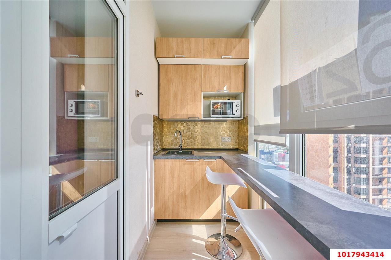 Фото №10: 1-комнатная квартира <span class="whitespace-nowrap">38 м²</span>, <span class="whitespace-nowrap">13/19 эт.</span> - Краснодар, Прикубанский внутригородской округ, мкр. Достояние, ул. Григория Булгакова, 8к1
