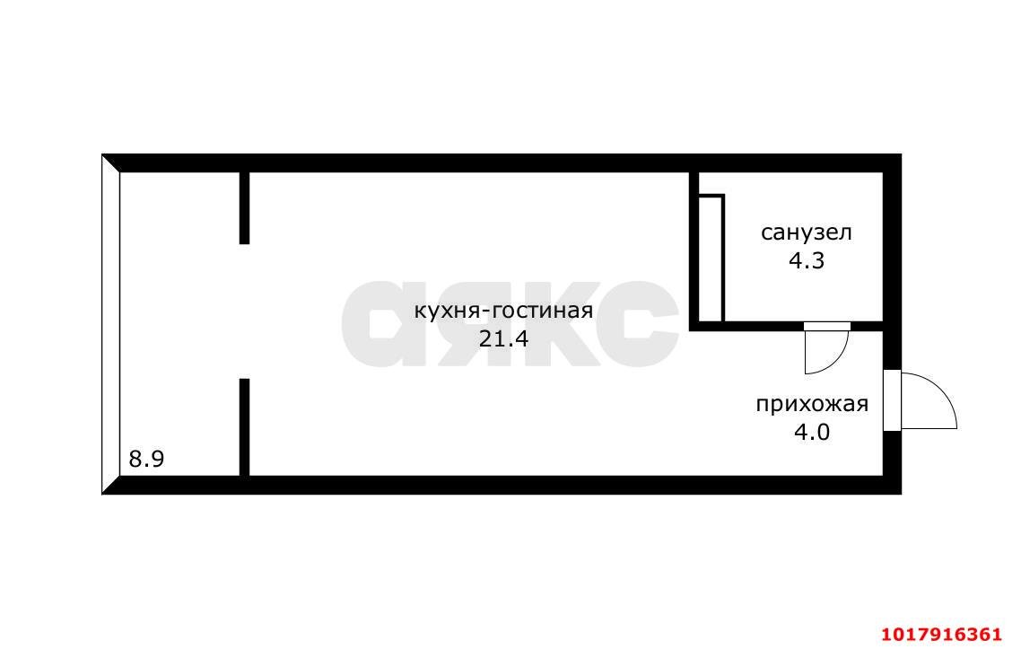Фото №12: Студия <span class="whitespace-nowrap">36 м²</span>, <span class="whitespace-nowrap">18/19 эт.</span> - Краснодар, Прикубанский внутригородской округ, Краевая Клиническая Больница, мкр. жилой комплекс Спорт-Сити, ул. Домбайская, 10/1к1