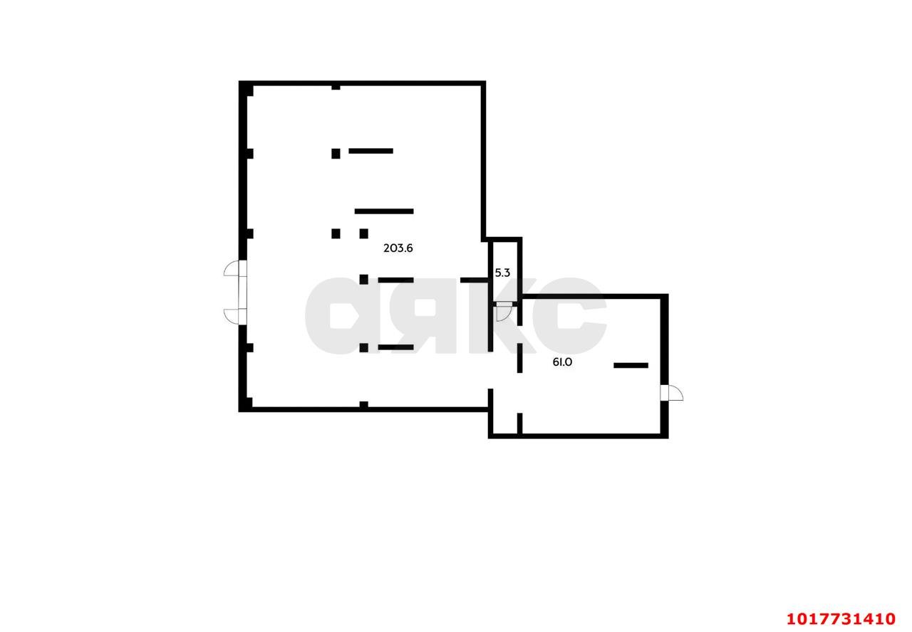 Фото №6: Торговое помещение <span class="whitespace-nowrap">274 м²</span>, <span class="whitespace-nowrap">1/12 эт.</span> - Краснодар, Прикубанский внутригородской округ, мкр. жилой комплекс Друзья, ул. имени Б.С. Кудухова, 1