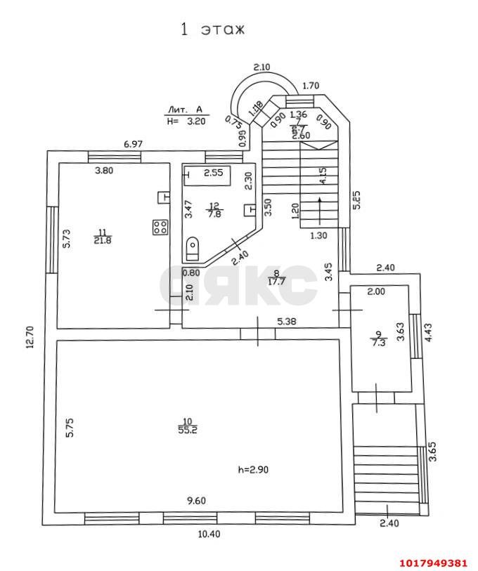 Фото №5: Дом <span class="whitespace-nowrap">352 м²</span> <span class="whitespace-nowrap">+ 14.53 сот.</span>, <span class="whitespace-nowrap">3 эт.</span> - Краснодар, Прикубанский внутригородской округ, Отделение № 1 совхоза Солнечный, мкр. Фестивальный, ул. Новицкого, 2
