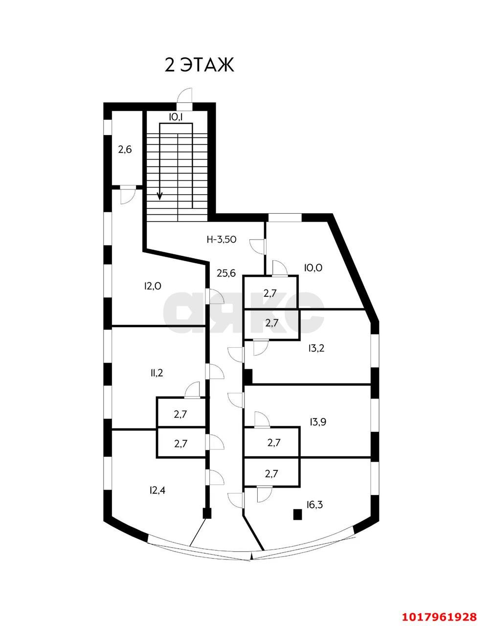 Фото №14: Отдельное здание <span class="whitespace-nowrap">593 м²</span>, <span class="whitespace-nowrap">1/3 эт.</span> - Краснодар, Западный внутригородской округ, мкр. Центральный, ул. Карасунская, 53/1