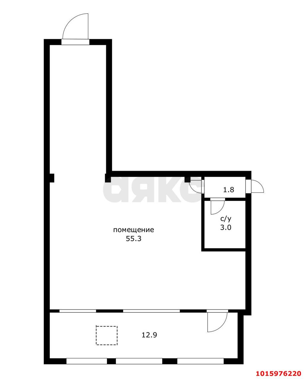 Фото №6: Торговое помещение <span class="whitespace-nowrap">73 м²</span>, <span class="whitespace-nowrap">1/5 эт.</span> - Краснодар, мкр. Центральный внутригородской округ, ул. Красная, 196
