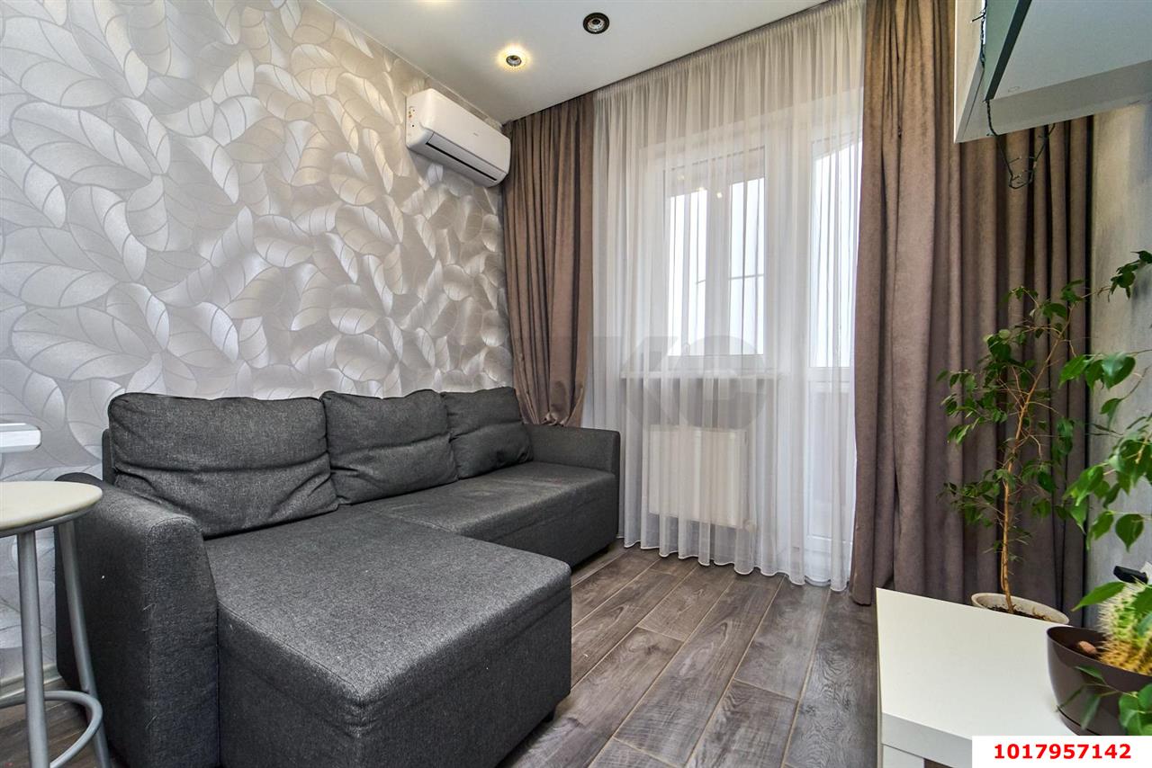 Фото №5: Студия <span class="whitespace-nowrap">25 м²</span>, <span class="whitespace-nowrap">16/17 эт.</span> - Краснодар, Прикубанский внутригородской округ, Россинского, мкр. жилой комплекс Видный, ул. Командорская, 3к2