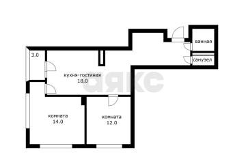 Фото №1: 2-комнатная квартира <span class="whitespace-nowrap">65 м²</span>, <span class="whitespace-nowrap">24/24 эт.</span> - Краснодар, мкр. 1-й квартал, ул. Домбайская, 57
