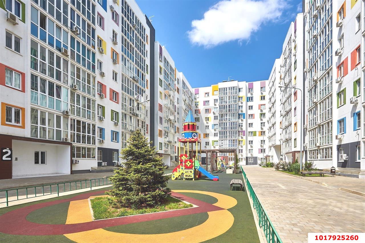 Фото №2: 1-комнатная квартира <span class="whitespace-nowrap">34 м²</span>, <span class="whitespace-nowrap">3/9 эт.</span> - Краснодар, Прикубанский внутригородской округ, мкр. жилой комплекс Южане, ул. Даниила Смоляна, 80