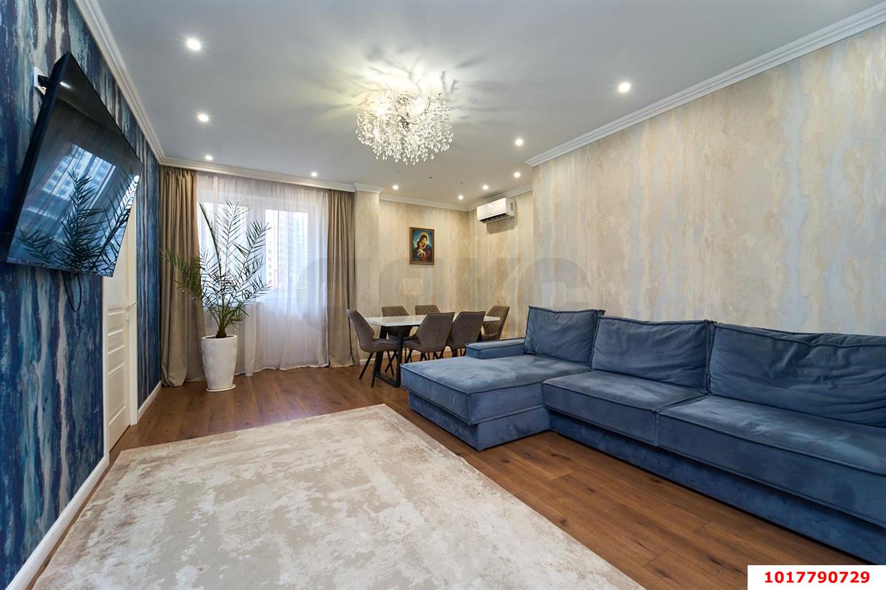 Фото №2: 3-комнатная квартира <span class="whitespace-nowrap">90 м²</span>, <span class="whitespace-nowrap">1/9 эт.</span> - Краснодар, Прикубанский внутригородской округ, мкр. жилой комплекс Лиговский, ул. Академика Фёдорова, 9